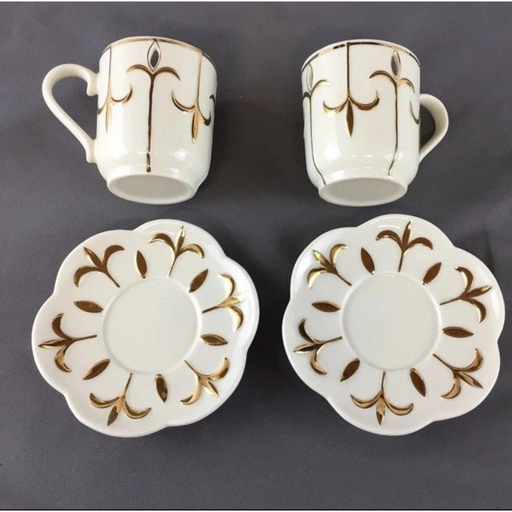 Partylite Tea for Two‎ Votive Candle Holder Teapot w/Matching Cup & Saucer Sets - Picture 8 of 10